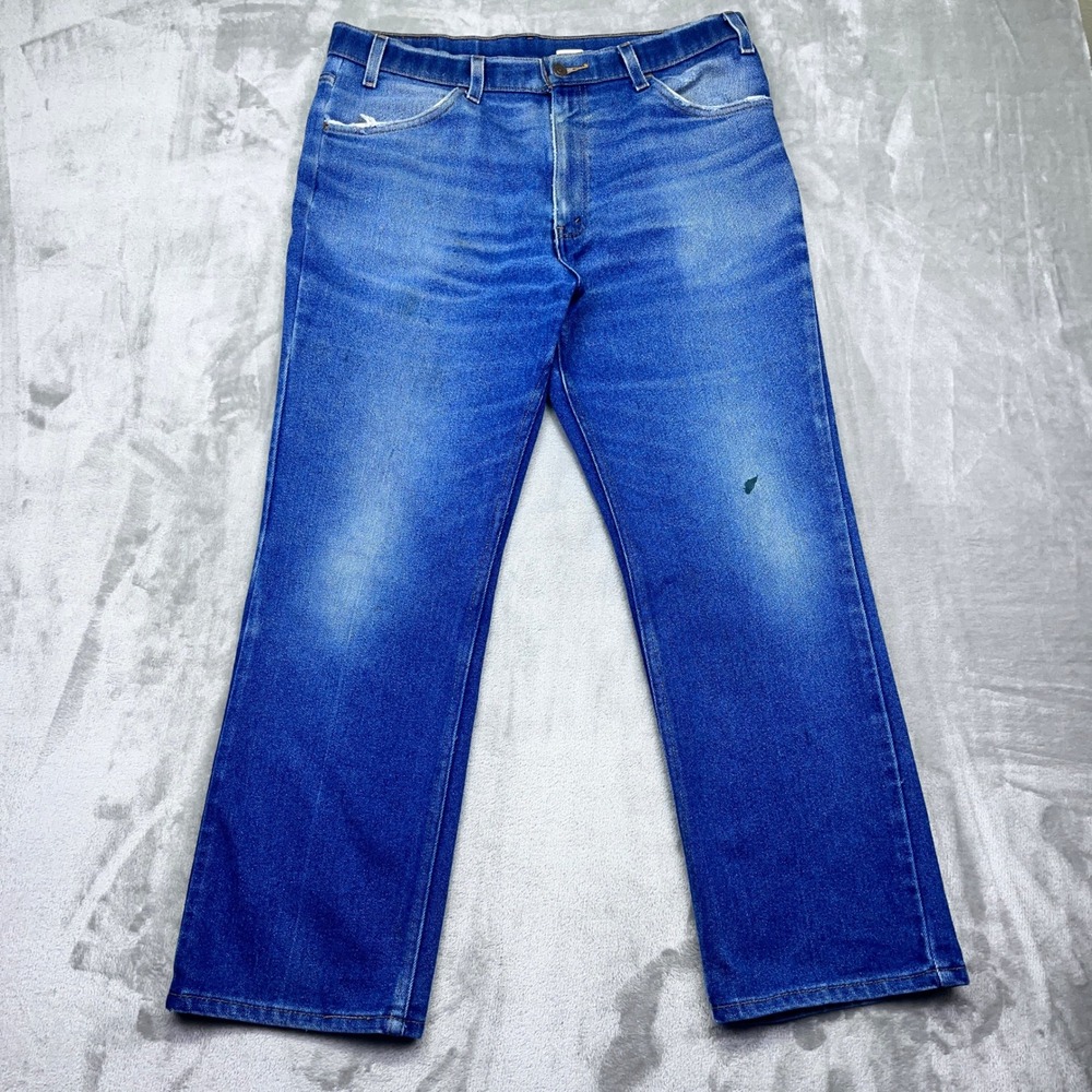 VTG Levi's 852 Orange Tab Jeans Blue Denim Regular Fit Men Sz 38 Fits 35" Y2K 98